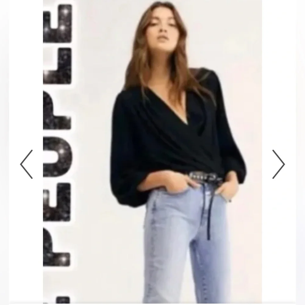 Free people Check it‎ out wrap top. NWOT. Retail 78